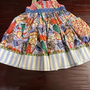 Matilda Jane Red and Blue Smocked Tiered Sundress